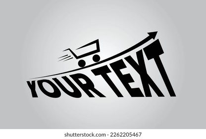 es un diseño de logotipo de ecommerce, usted ha utilizado su diseño de compras o logotipo de marca.