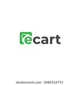 Ecommerce logo flat vector design