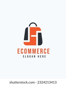 Logotipo Ecommerce | Letra H Logotipo | Logotipo del sitio web | Logo del icono de compra