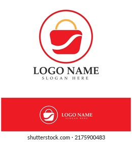 e-commerce logo and online shop logo design with modern concept