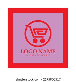 e-commerce logo and online shop logo design with modern concept