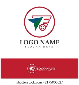 logotipo de comercio electrónico y diseño del logotipo de tienda en línea con concepto moderno