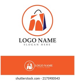 e-commerce logo and online shop logo design with modern concept