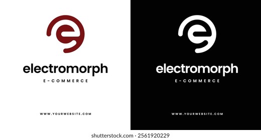 eCommerce logo template design, Online Shopping logo