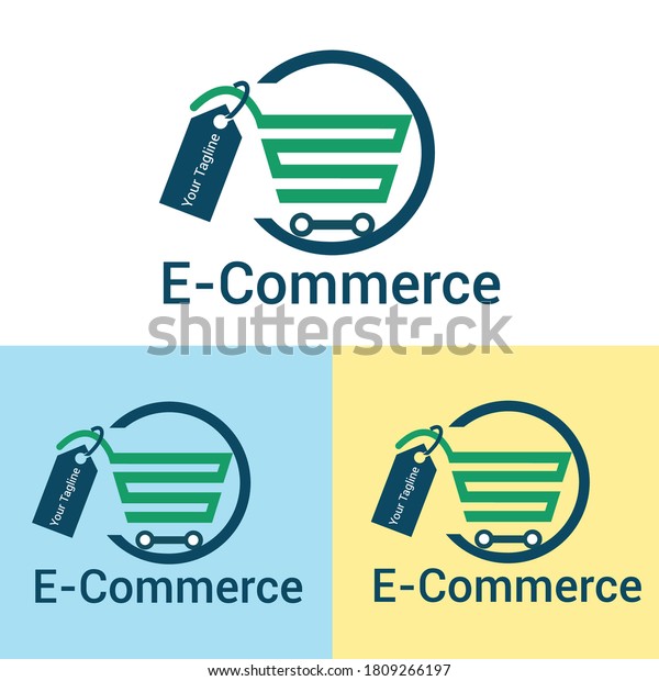 Ecommerce Logo Unique E Commerce Logo Stock Vector (Royalty Free ...