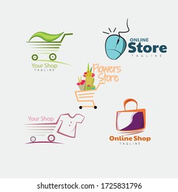 plantilla de logotipos de comercio electrónico para su negocio