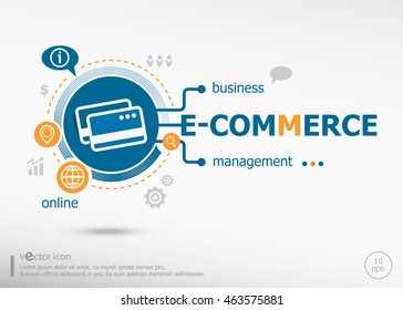 E-commerce and marketing concept. E-commerce concept for creative process.