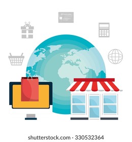 ecommerce and marketing design, vector illustration eps10 graphic