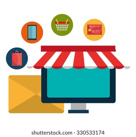 ecommerce and marketing design, vector illustration eps10 graphic