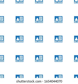Patrón de icono de eCommerce sin problemas aislado en fondo blanco. Icono de marketing de eCommerce rellenado y editable. Patrón de icono de eCommerce para web y móvil.