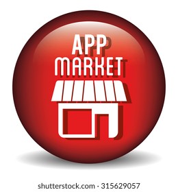 Ecommerce and mobile market applications design, vector illustration