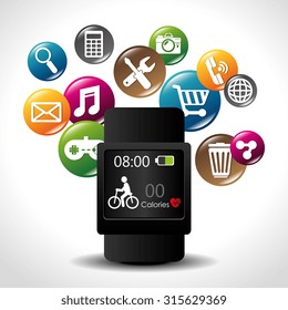 Ecommerce and mobile market applications design, vector illustration