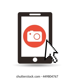 ecommerce online buy business technology isolated, vector illustration