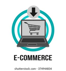 E-Commerce Online Sales Shop Vector Design