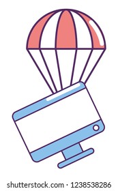 ecommerce online shopping cartoon