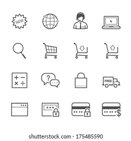 E-commerce And Online Shopping Icons