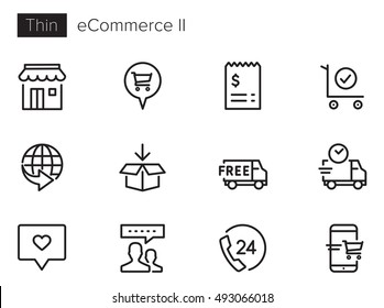 E-Commerce & Online Shopping II Vector Icon Set