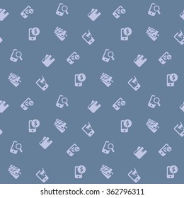 Ecommerce online shopping seamless background pattern vector illustration