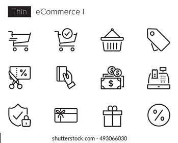 E-Commerce & Online Shopping I Vector Icon Set