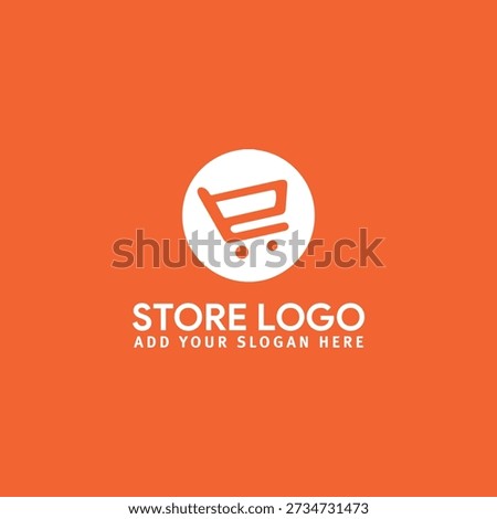 ecommerce online store logo design vector