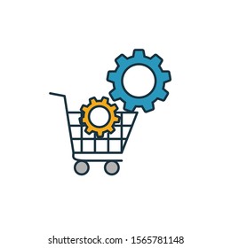 E-Commerce Optimization icon. Simple element from seo icons collection. Creative E-Commerce Optimization icon ui, ux, apps, software and infographics.