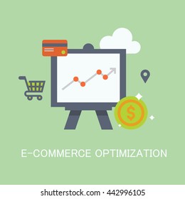 E-commerce Optimization Vector Icon