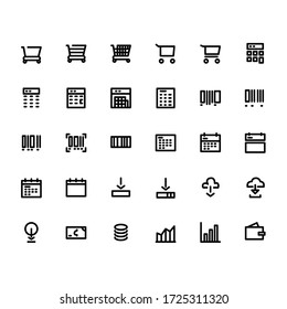 Icon-Set für den E-Commerce-Bereich perfekt