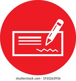 E-commerce. Outline web icon.red Color mark. Sign for the shop.