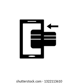 Ecommerce, payment, phone, credit card icon. Element of internet commerce icon. Premium quality graphic design icon. Signs and symbols collection icon for websites, web design
