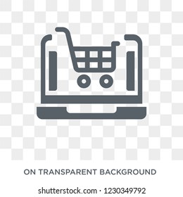 ecommerce platform icon. Trendy flat vector ecommerce platform icon on transparent background from general  collection. 