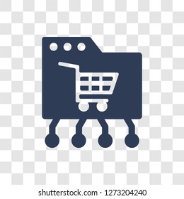 ecommerce platform icon. Trendy ecommerce platform logo concept on transparent background from General collection