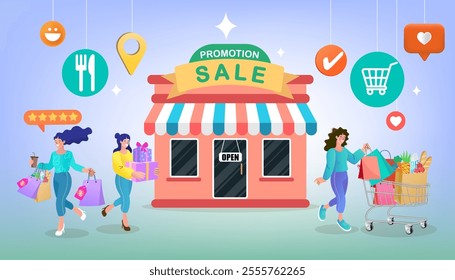 E-commerce, Promotions and Discounts, Discount codes and banners like "SALE 50%" or coupon illustrations., Create themed sets like delivery icons or promotional graphics., Vector and illustration,