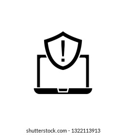 Ecommerce, protection, laptop icon. Element of internet commerce icon. Premium quality graphic design icon. Signs and symbols collection icon for websites, web design, mobile app