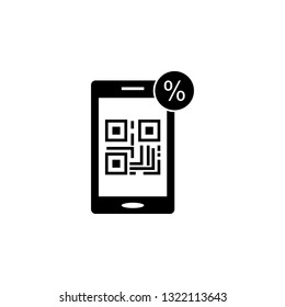 Ecommerce, QR, phone icon. Element of internet commerce icon. Premium quality graphic design icon. Signs and symbols collection icon for websites, web design, mobile app