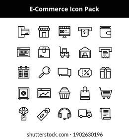 E-Commerce related icons created to use on your next project and work beautifully