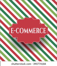 e-commerce retro style card or poster