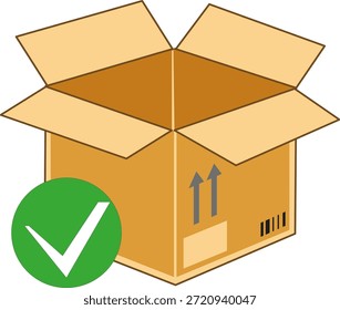 Ecommerce Right Side Shipping Box Icon