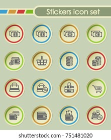 e-commerce round sticker icons for your creative ideas