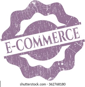E-Commerce-Kautschuk-Grunge-Textur-Stempel
