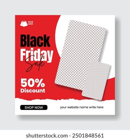 Ecommerce sale offer social media posts, banner, ads template for grocery sale advertising web banner template design for Black Friday sale discount event template