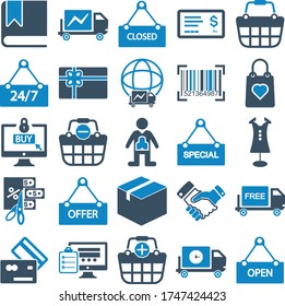 E-Commerce set 03 icon (vector illustration)