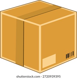 Ecommerce Shipping Box With Delivery Label Icon