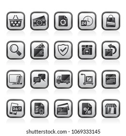 E-commerce and shop icons - vector icon set