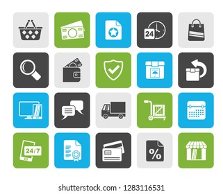 E-commerce and shop icons - vector icon set