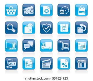E-commerce and shop icons - vector icon set