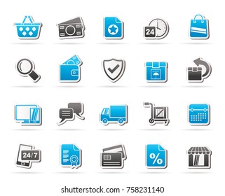 E-commerce and shop icons - vector icon set