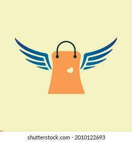 Ecommerce Shopping Bag Logo for Business and Company