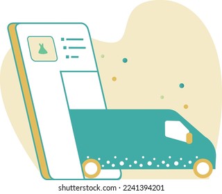 e-Commerce Shopping Cart Creative Illustration  