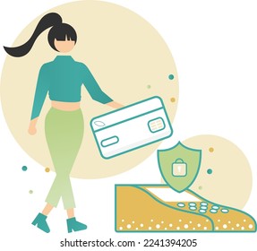 e-Commerce Shopping Cart Creative Illustration  