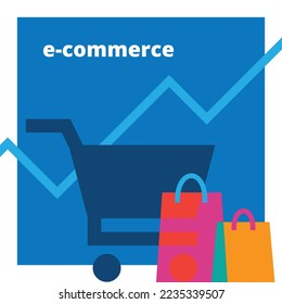 E-commerce shopping cart grow chart